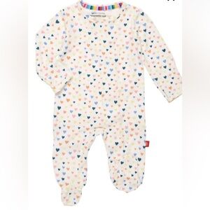 Magnetic Me Multicolor Heart Print Kids Footie